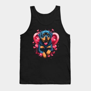 Rottweiler Valentine Day Tank Top